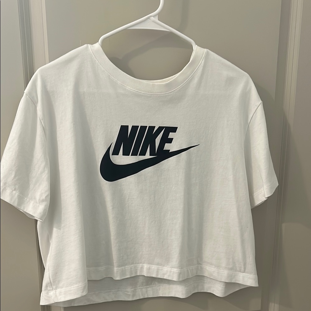 Nike White Crop Top